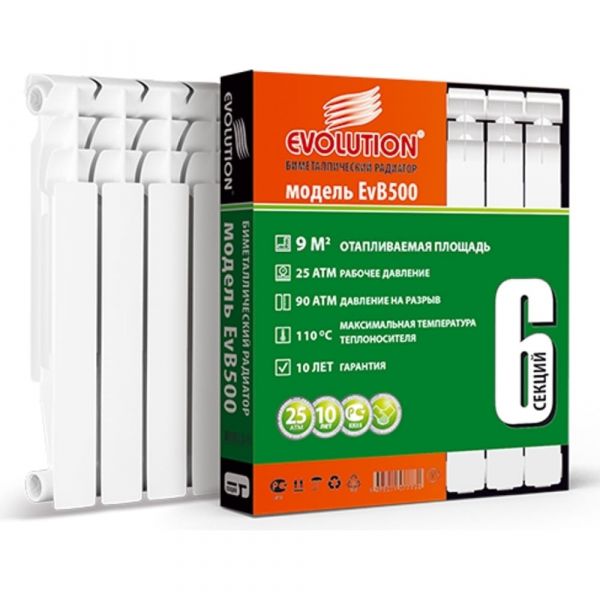 Биметаллические секционные радиаторы EVOLUTION