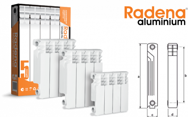 Алюминиевые секционные радиаторы RADENA