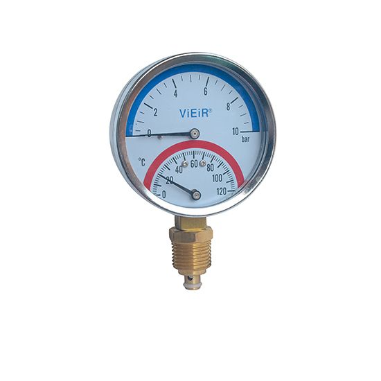 Термоманометр радиальный вертикальный